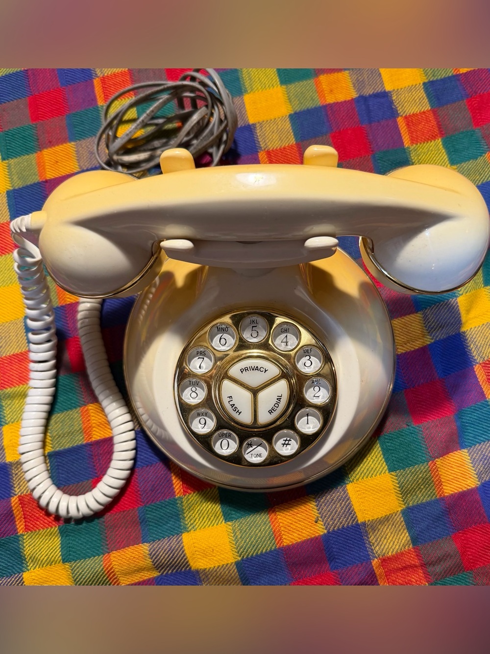 Vintage Radio Shack Heritage Hill Rotary Button Phone